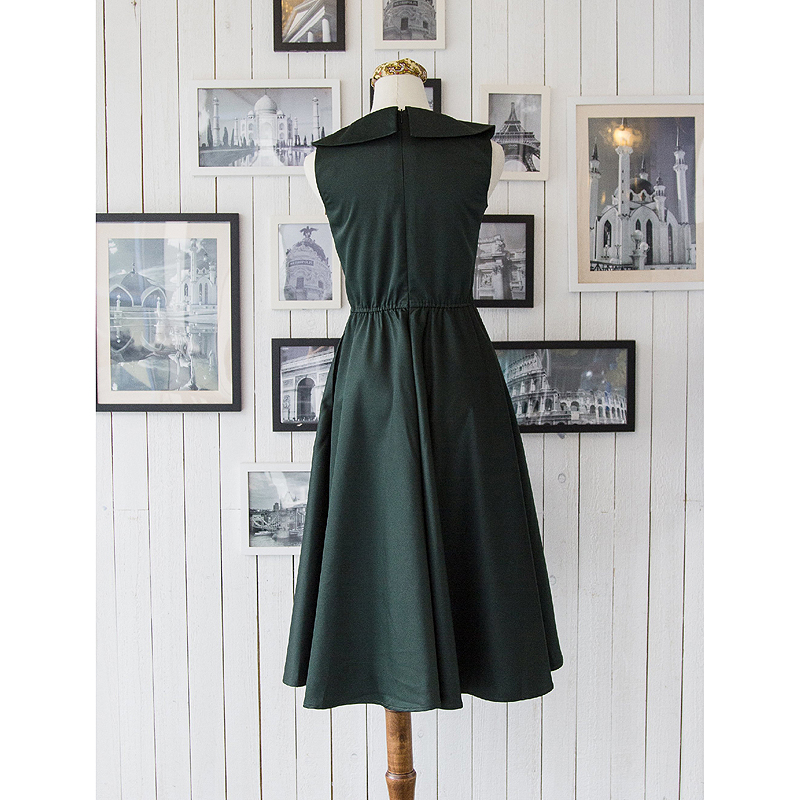 (Custom-Made) Heirloom Cocktail Series - 1950s Style Green Cocktail Dress (FM065)