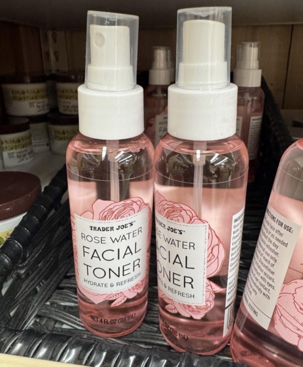 🇺🇸 Trader Joe’s Rose Water Facial Toner 玫瑰水保濕面部爽膚噴霧 118ML
