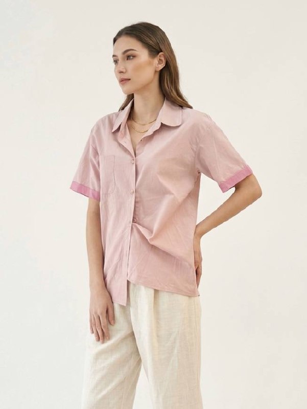 W119 - Pastel Button-Up