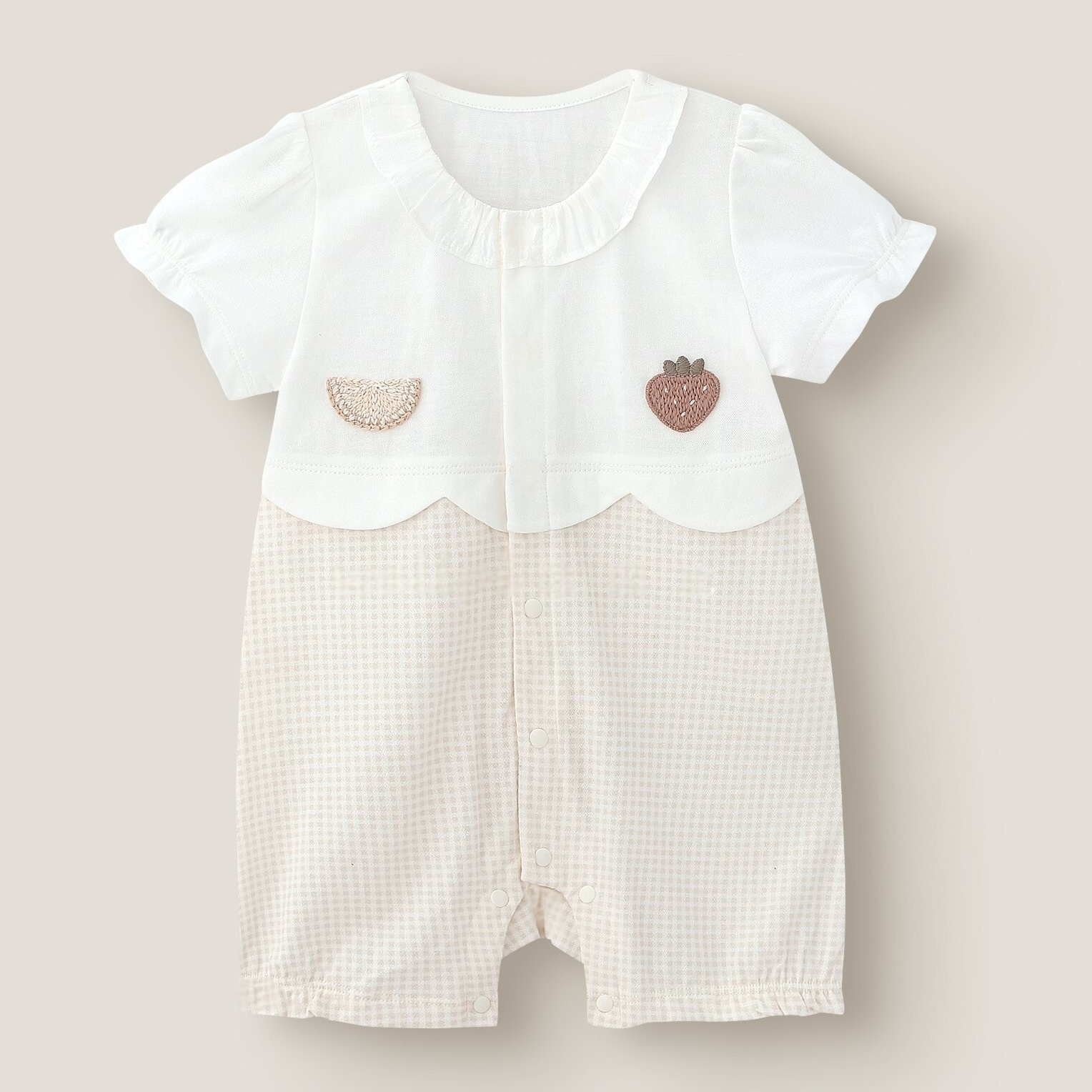 開胸哈衣 - 水果甜心 G212904 Baby Front-Opening Bodysuit
