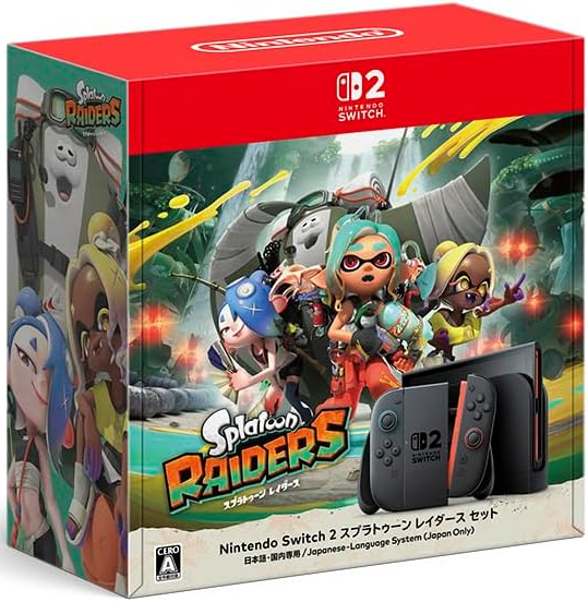 **日本版** Nintendo Switch2 主機 連 噴漆少女 塗擊隊 限定套裝 / console with Splatoon Raiders DLC (日本語・日本国内専用) SW2-0407