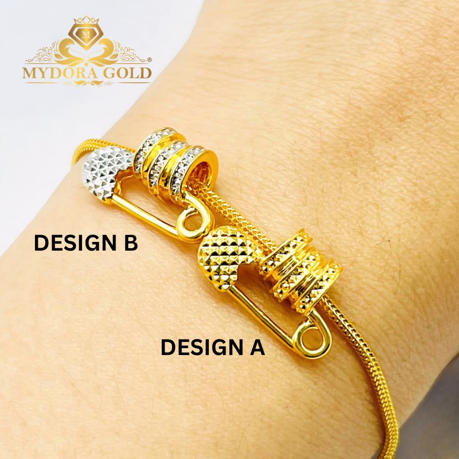 MYDORA Tube Bead Fesyen Safety Pin (5G) l EMAS 916/22K