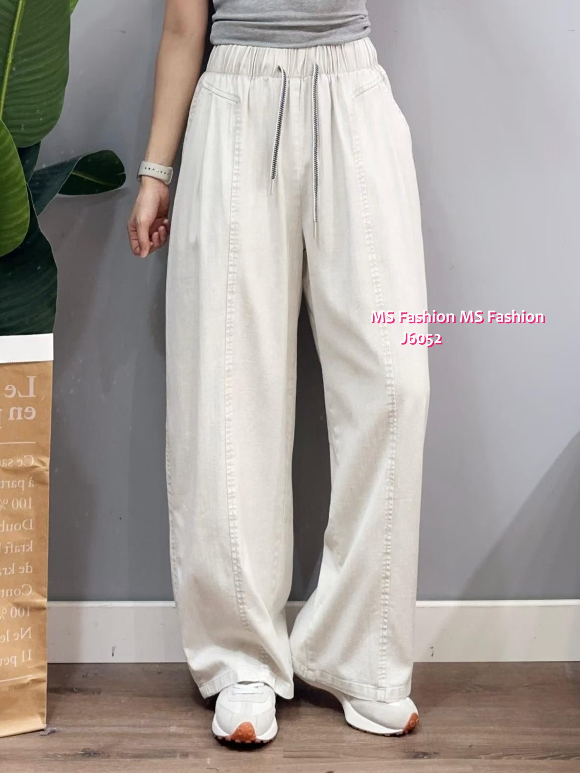 J6052 韓國🇰🇷靚色闊筒褲