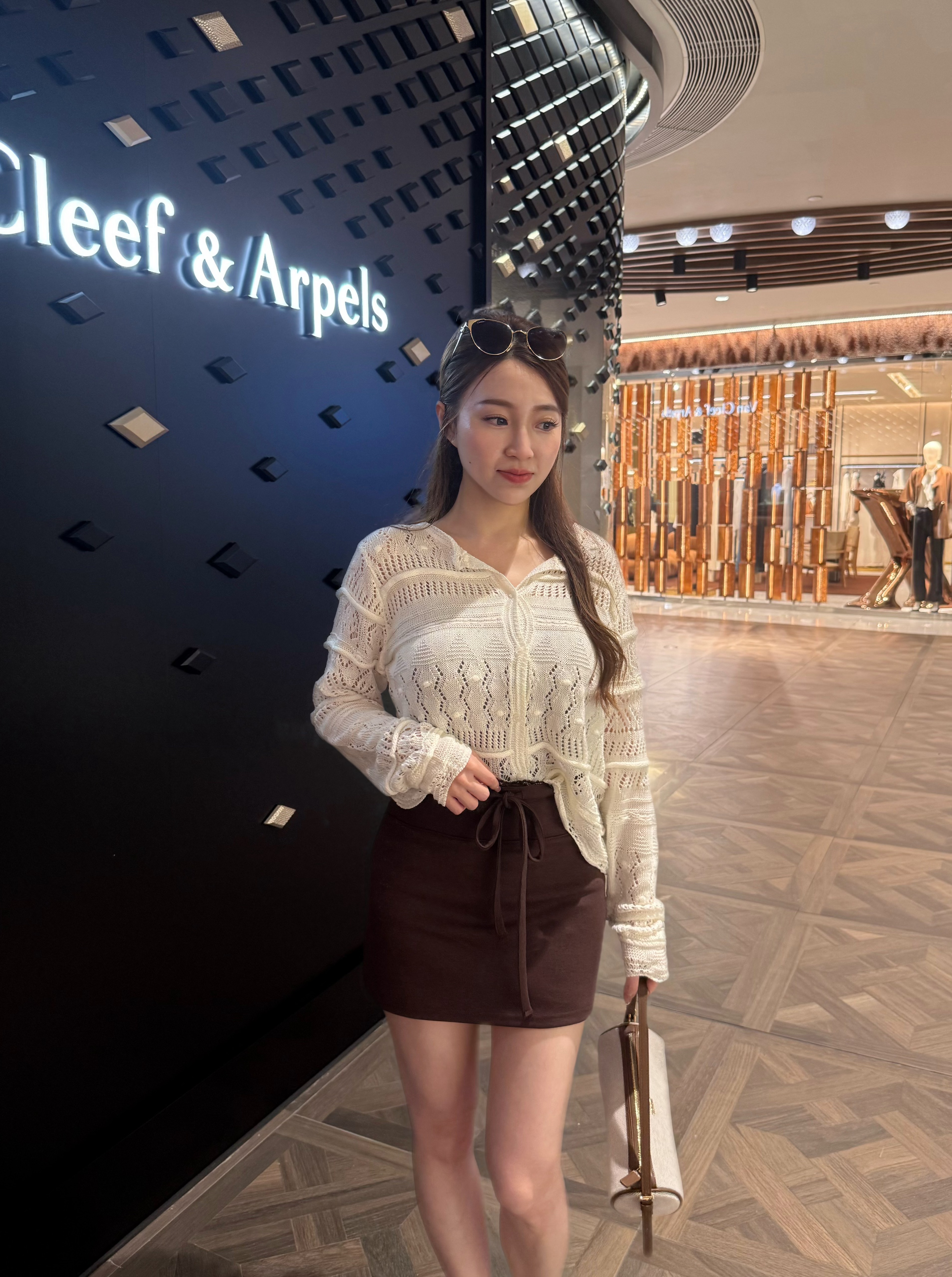 ♥︎法式貝殼縷空Cardigan