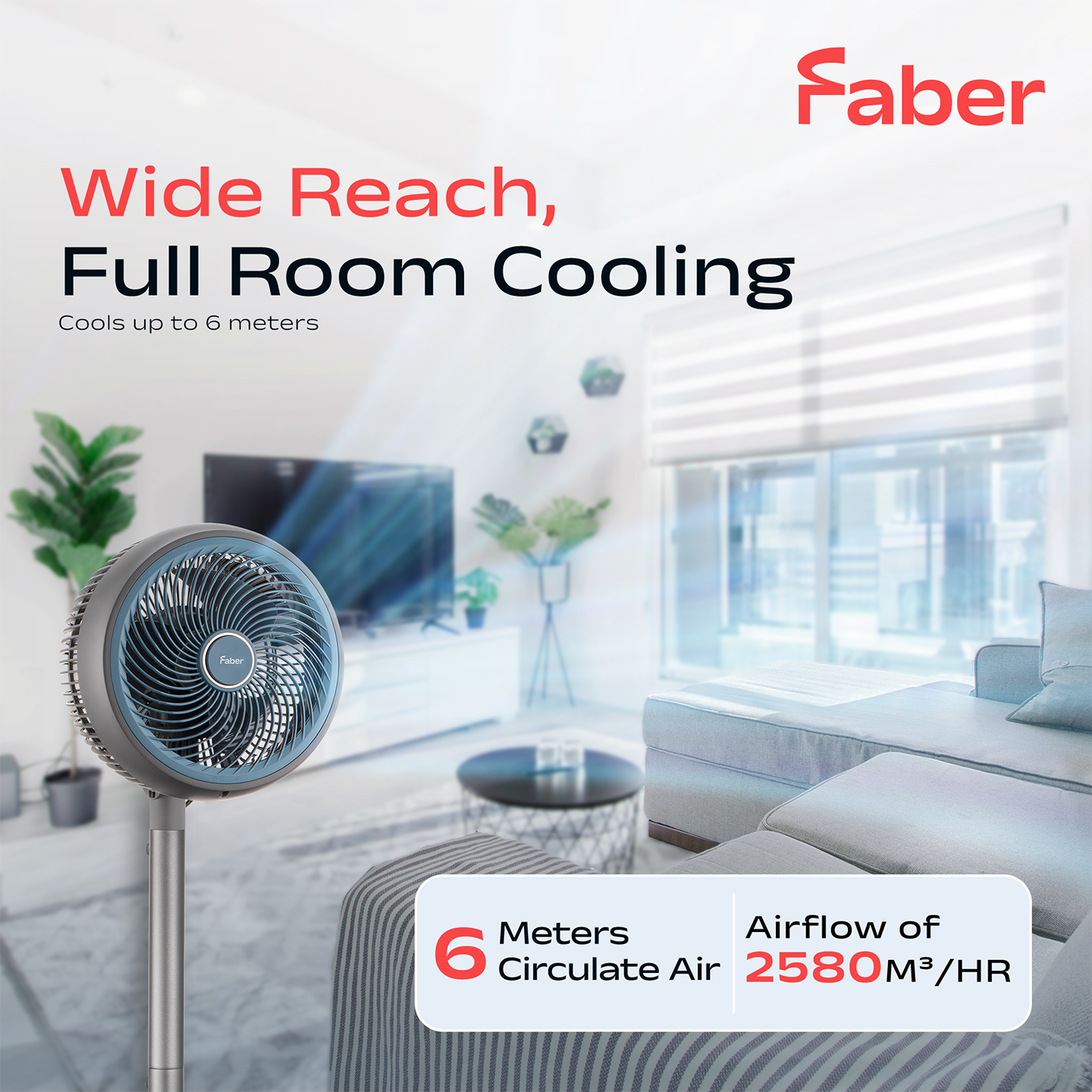 Faber 8" Scento Stand Fan FSF C5311