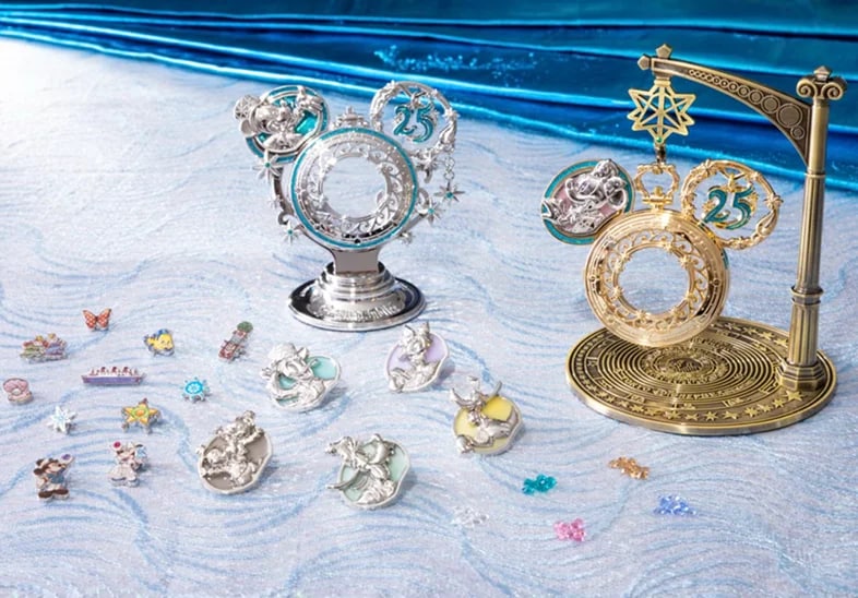 【預訂】DisneySea 25th Jubilee Locket - base (銀色)