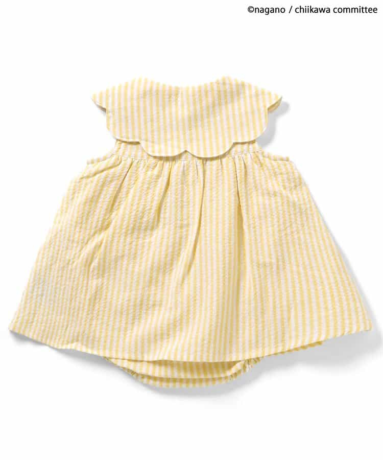 🇯🇵預訂 日本直送🇯🇵Apres les cours x Chiikawa系列人物刺繡貼花條紋翻領包屁裙