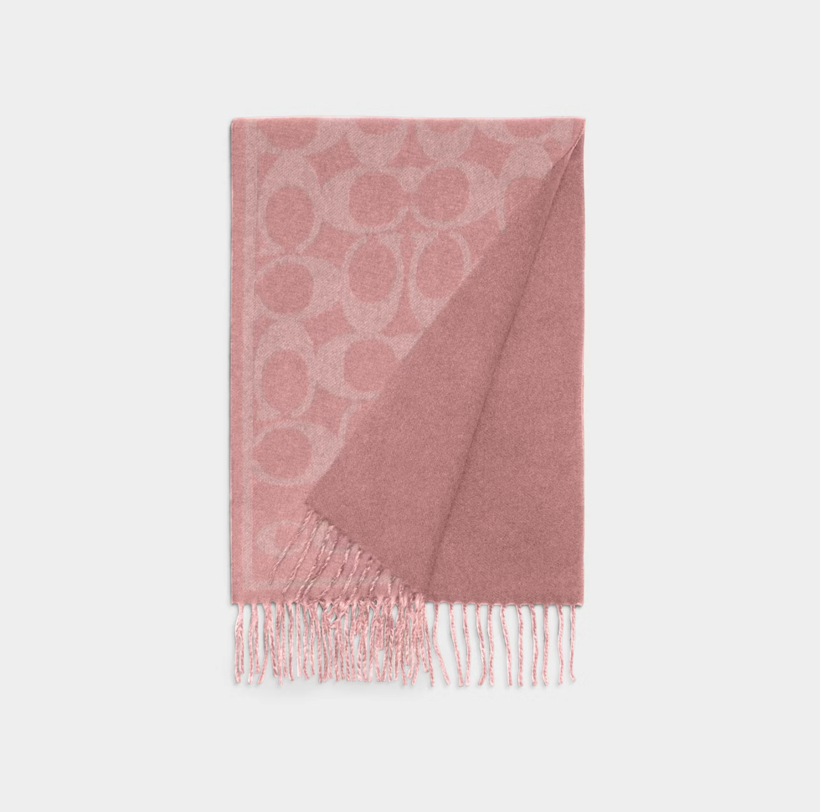 COACH REVERSIBLE SIGNATURE CASHMERE MUFFLER