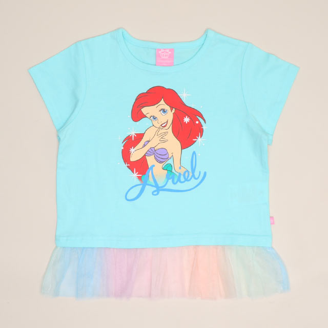 🆕【⭐訂購⭐】🇯🇵日本直送🌀#DisneyPrincess 彩虹薄紗下擺 短袖tee［4款選］🌀 [ELFA-0056][260705]