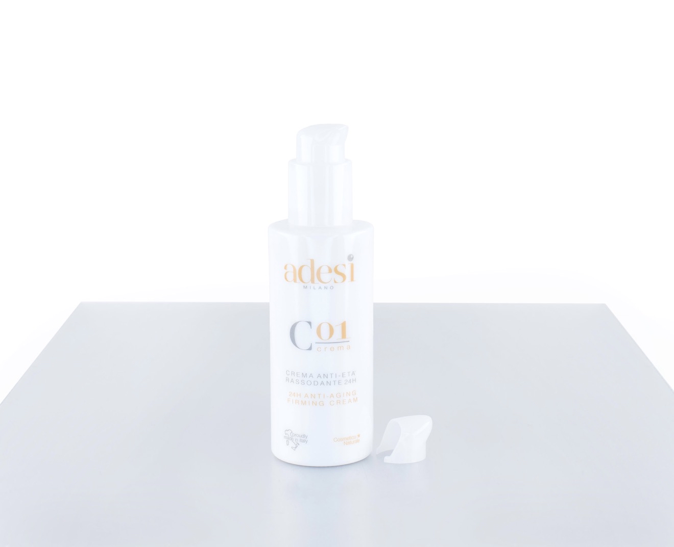 C01 24小時抗老緊緻面霜 118ml  adesi 意大利🇮🇹貴婦級天然有機品牌 【於直播優惠期內購買 S01抗痘平衡精華/ S02 強效美白精華／C01  24小時抗老緊緻面霜 / C02 天然美白乳霜/ C04 防曬SPF50】 即可用$100加購下列三款產品其中一款 , 購買一支可加購一支 ， 多買加購限額越多