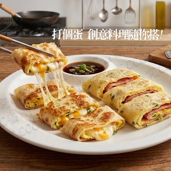 【張酥酥】手工蛋餅皮 (10片裝)