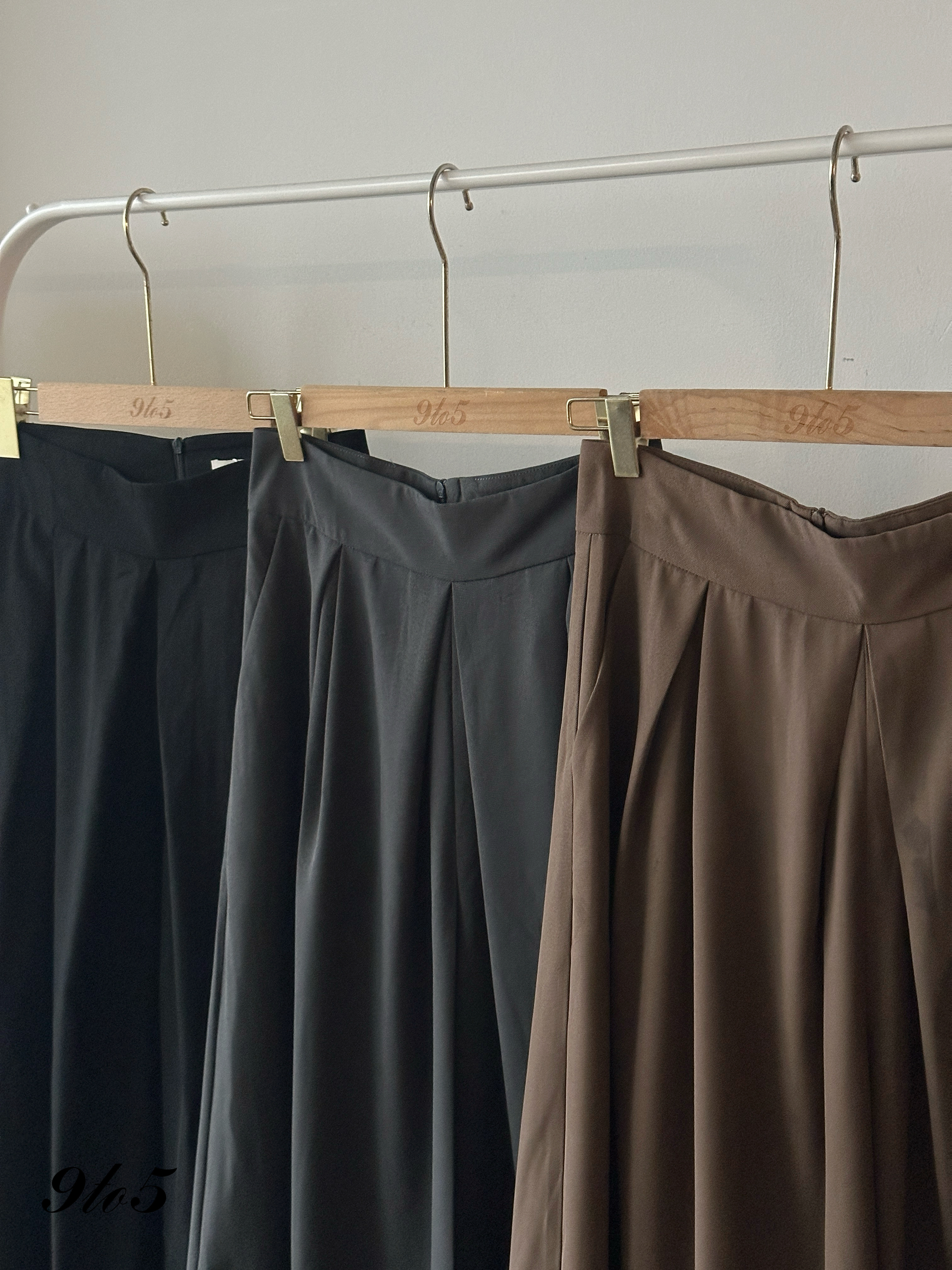 S1875 Wide Leg Logn Pants - 3 Colors 