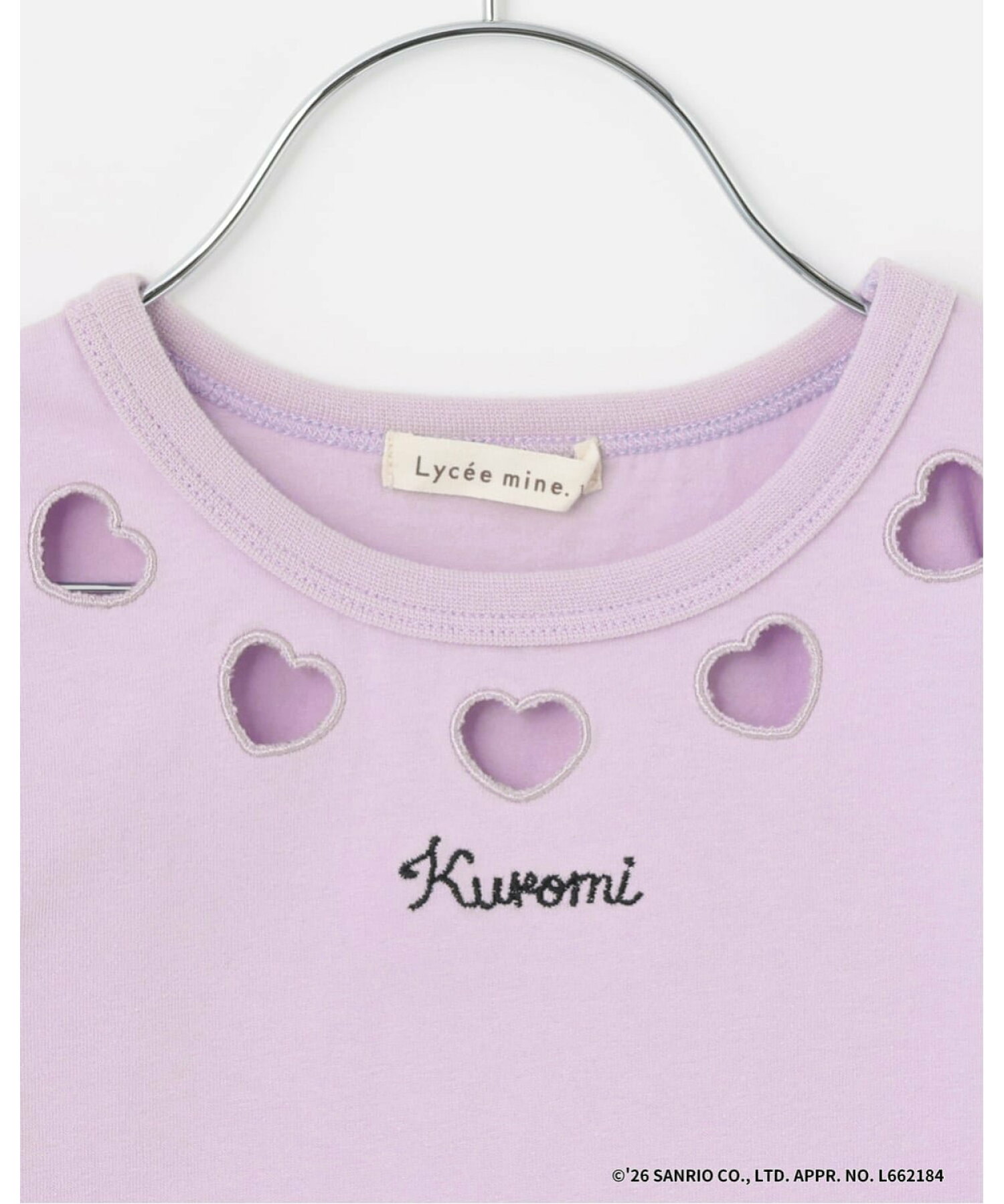 🆕【⭐訂購⭐】🇯🇵 日本直送 🌀🇯🇵 日本直送🇯🇵 #Kuromi 縷空心形領 褶邊袖 短袖Tee［4款選］🌀 [ELCA-0114][260327]