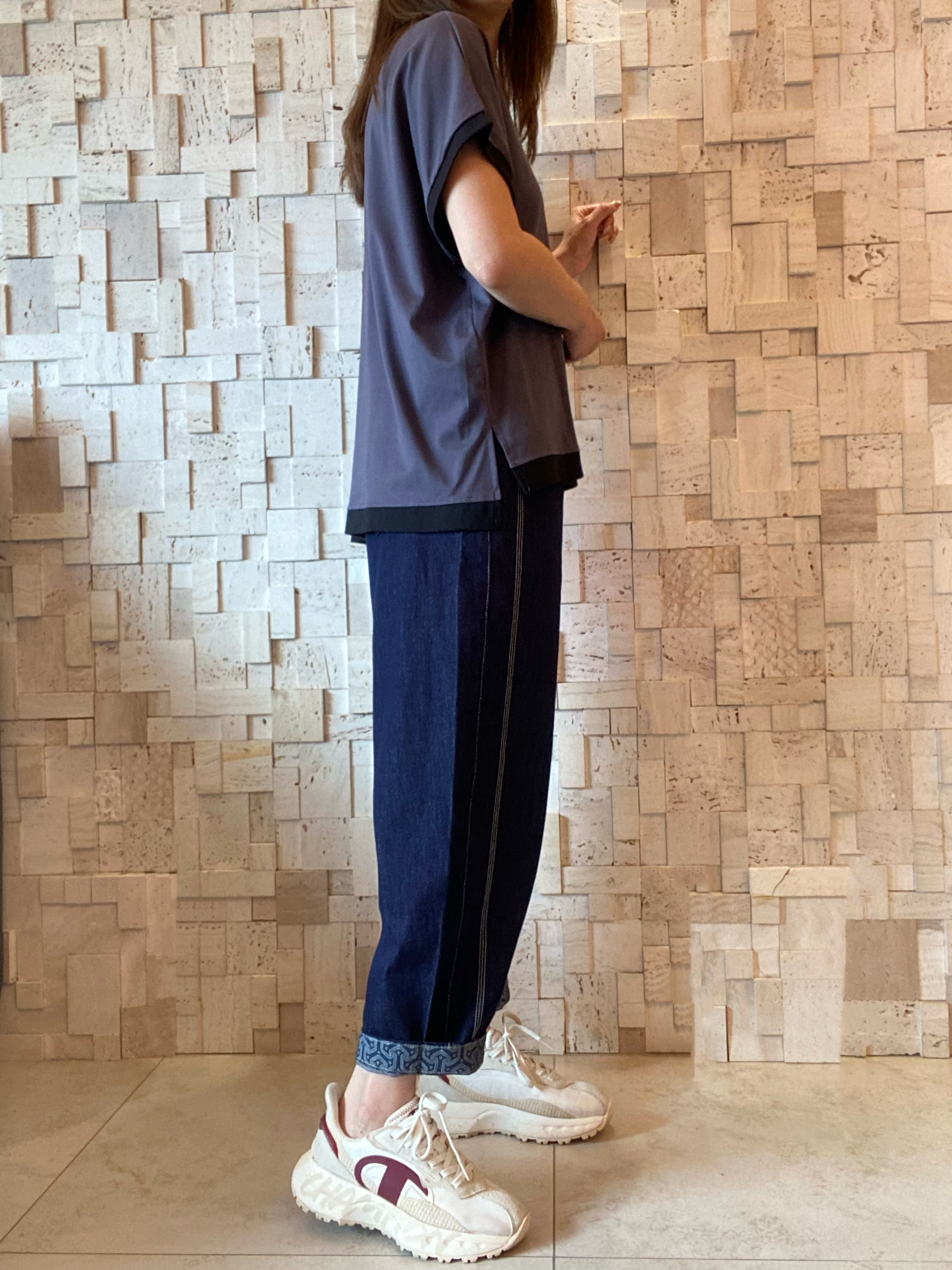 #2094 簡約撞色圓領Top 🔥