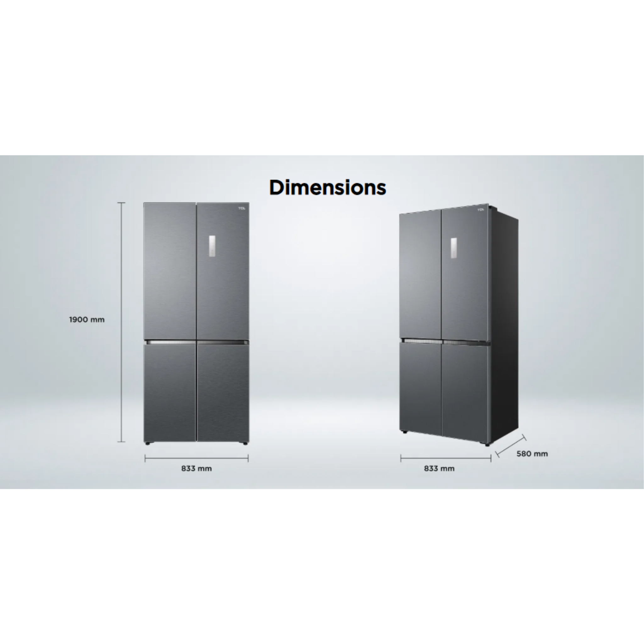 TCL 515L Cross Door Refrigerator (TR-C515AGP)