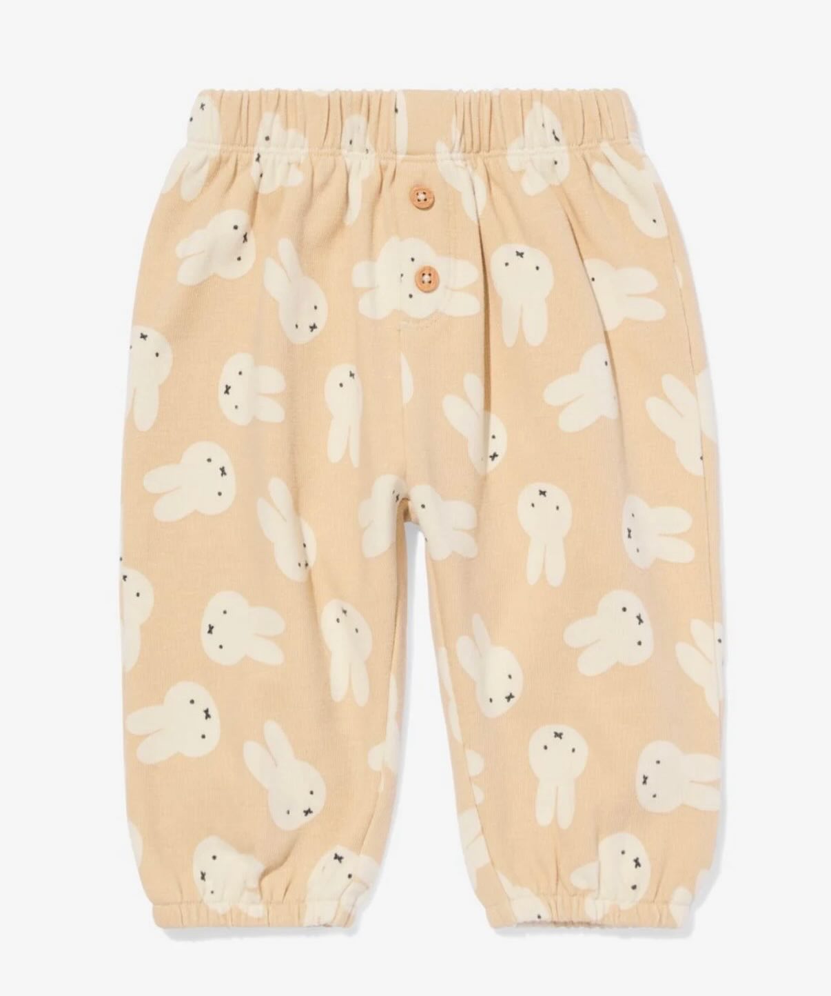 Miffy newborn baby pants (sand)