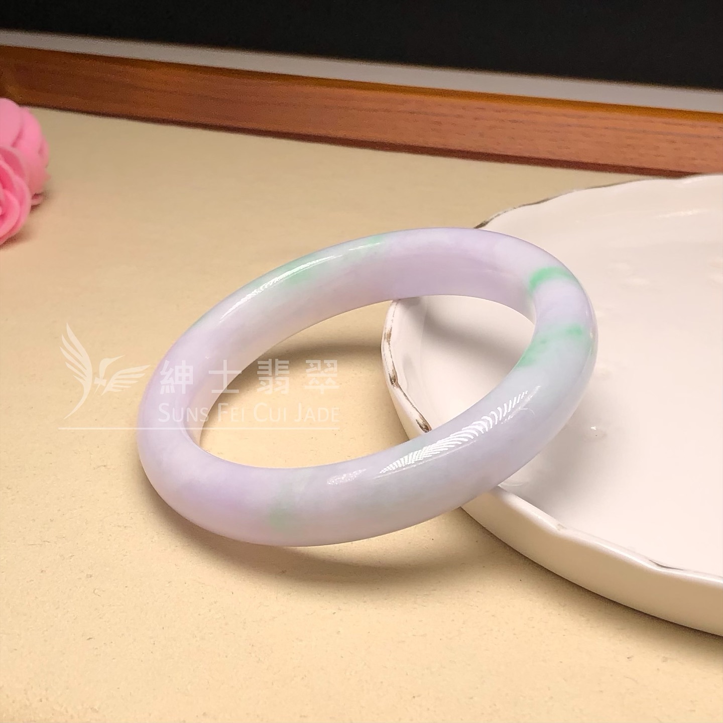 白底青福鐲55.2mm