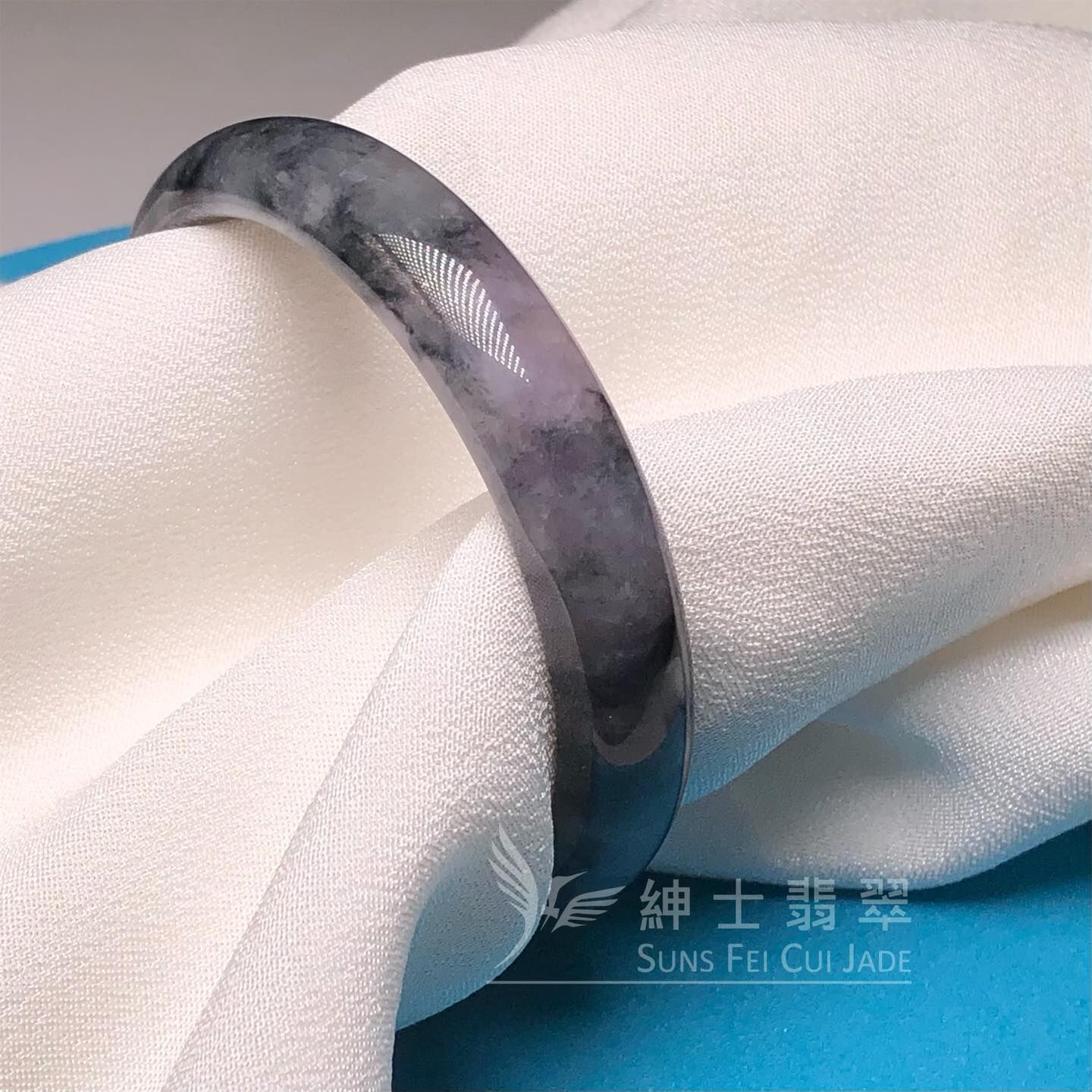 紫底烏雞福鐲54.6mm