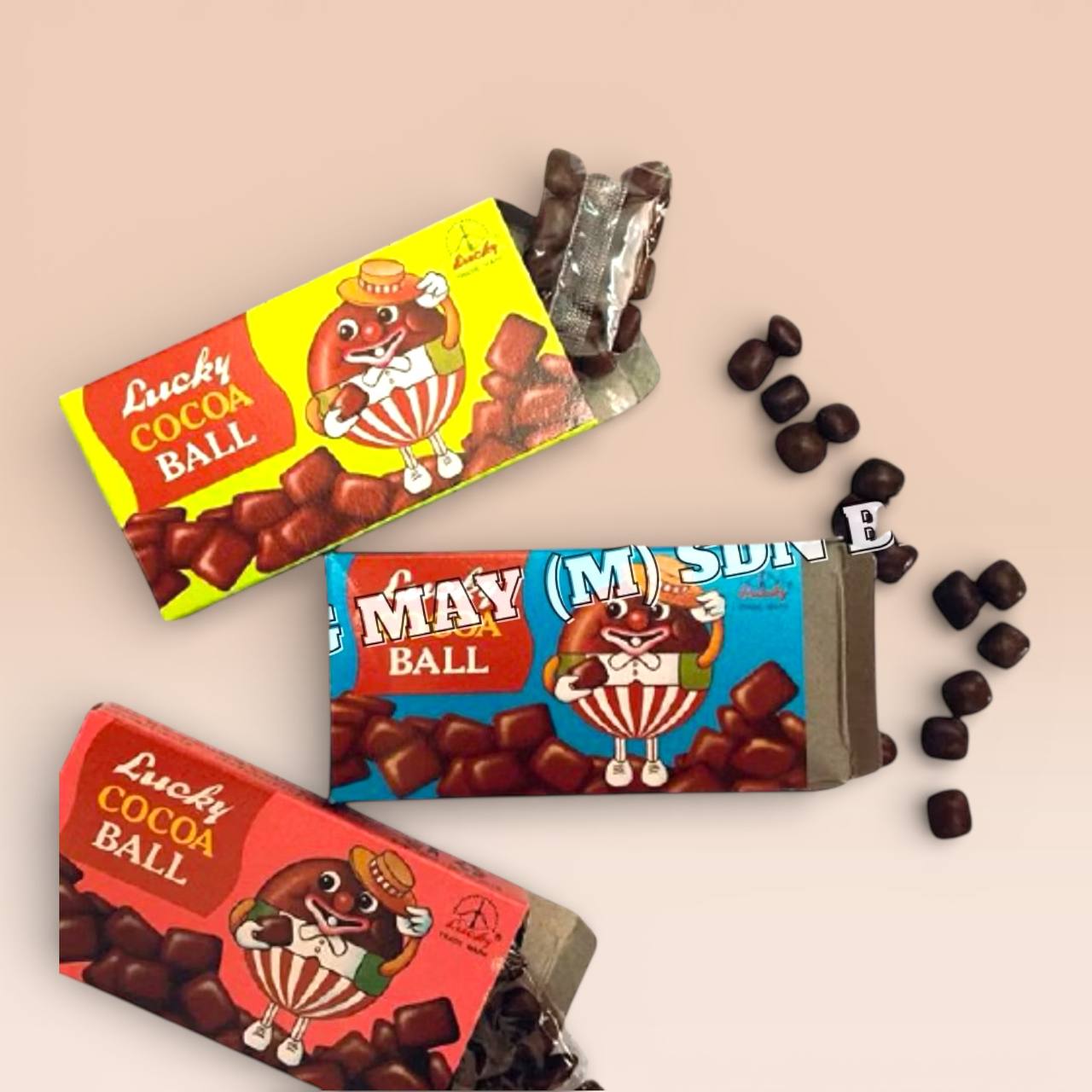 30pcs x 6g Thailand Lucky Cocoa Candy Chocolate