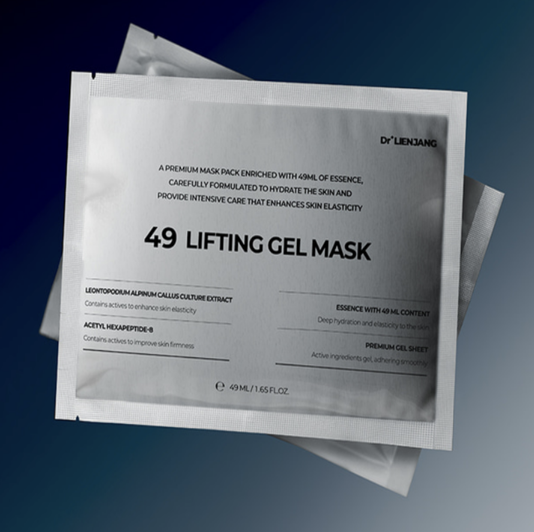 麗妍常 LIENJANG 49超聲面膜 49 LIFTING GEL MASK (緊緻舒緩保濕) (49ML*5ea) (LJ010)