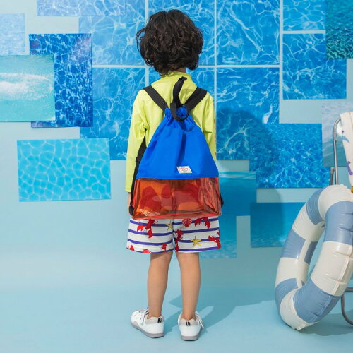 🆕【⭐訂購⭐】日本直送 🇯🇵🌀雙色設計 半透明 索繩游水背包［2款選］🌀[ELDD-0015][260502]