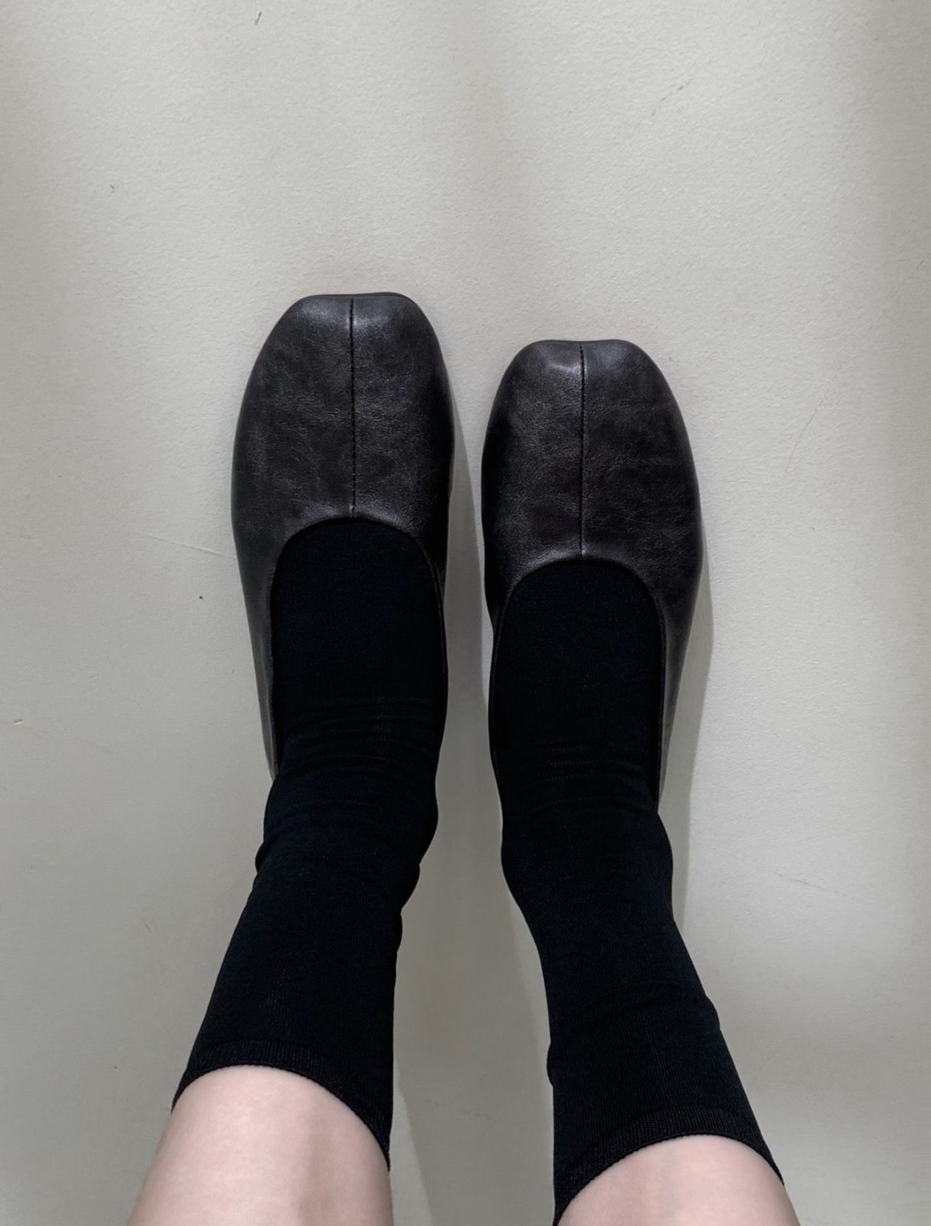 Square-Toe Ballet Flats