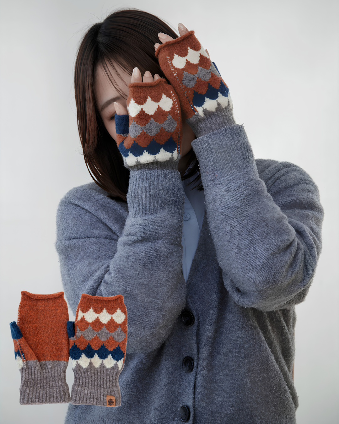 日本代購【 2026新款 日本直送 日本製 保暖 露指手套 (男女通用) Made in Japan Fingerless Gloves unisex 】
