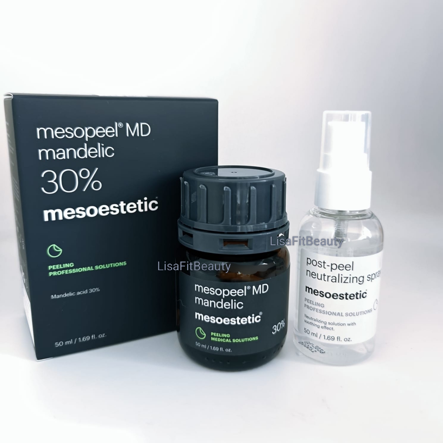  mesoestetic杏仁酸30% mesopeel mandelic 杏仁酸30% 50ml +中和液50ml  平行進口