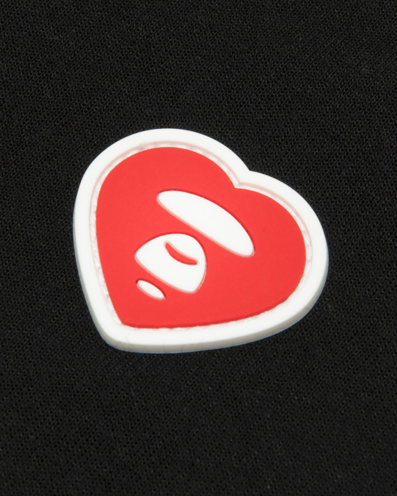 AAPE AAPENOW heart moonface zip-up hoodie (D346)