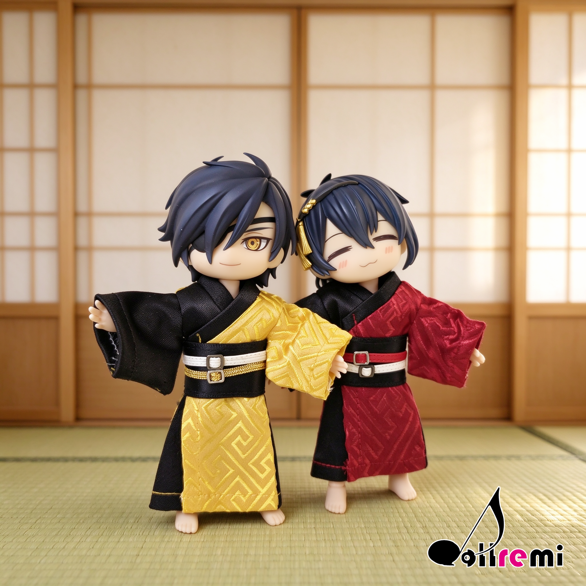 【dollremi】(OB93,OB94) 雙色男裝和服 two-color men's kimono