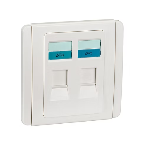 施耐德 NEO 凝白 孖位 CAT3電話插座