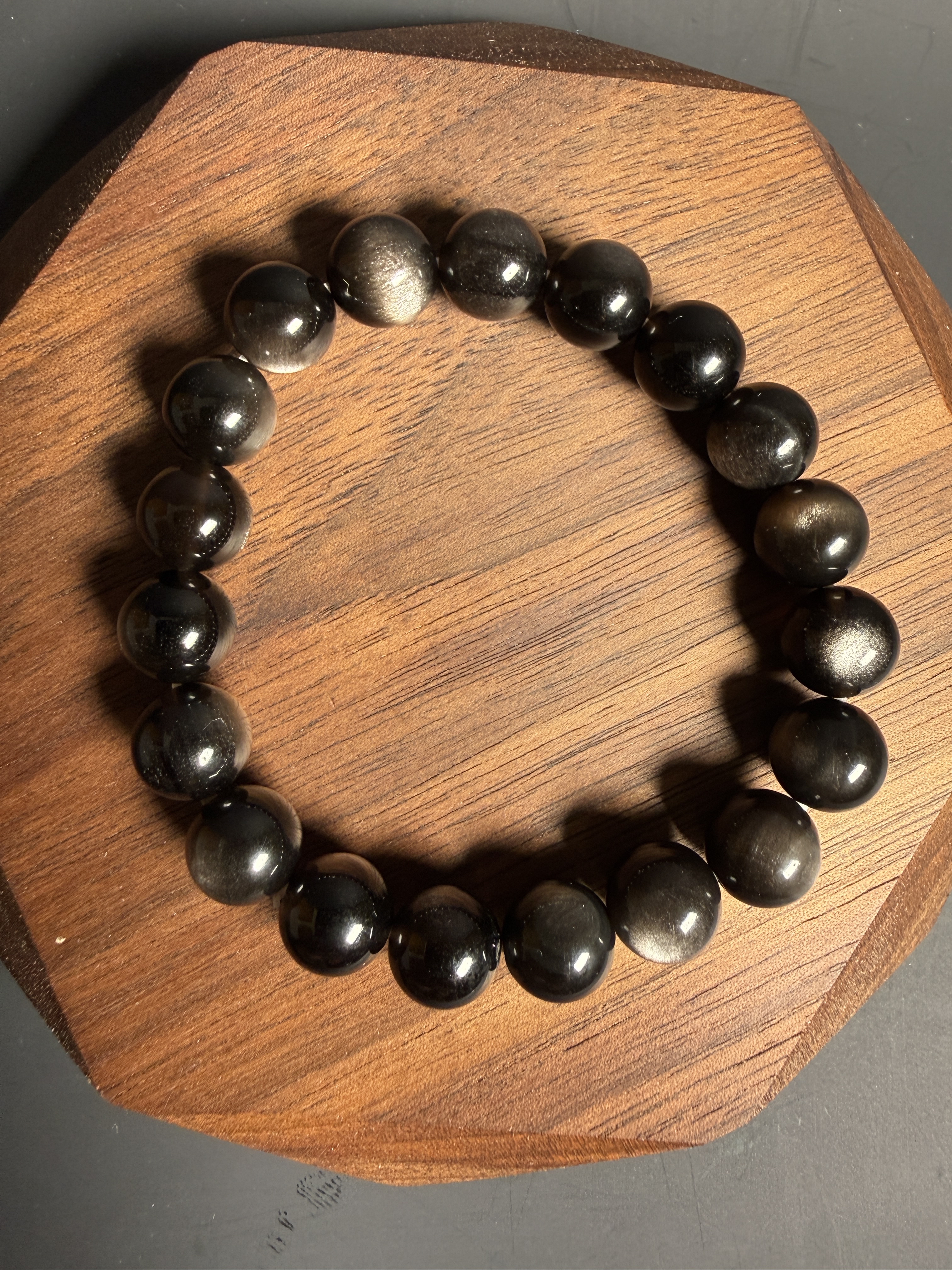 銀曜石手串 (10mm) (option 3)