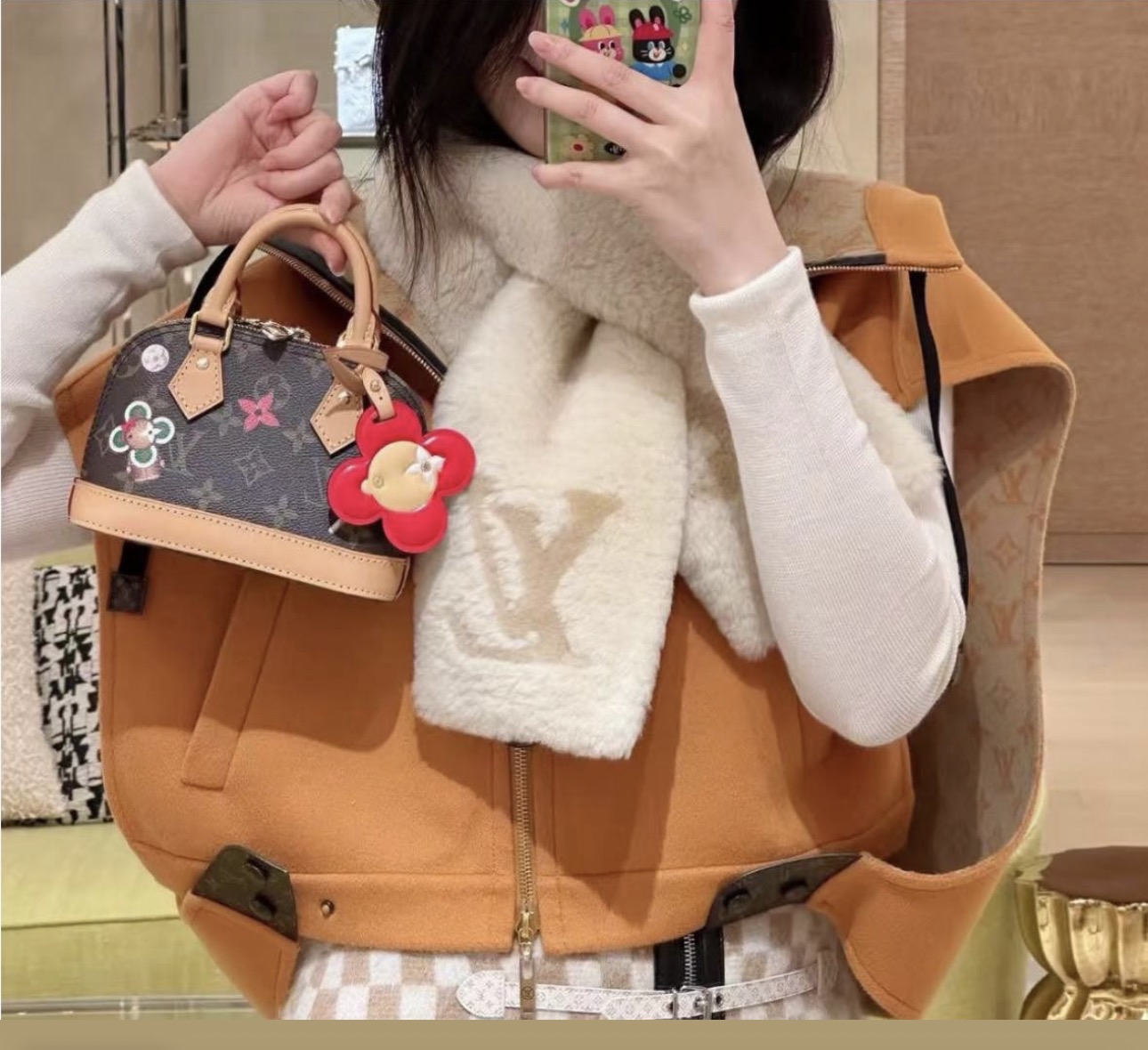 Louis Vuitton 路易威 限量版 nano alma連 charm