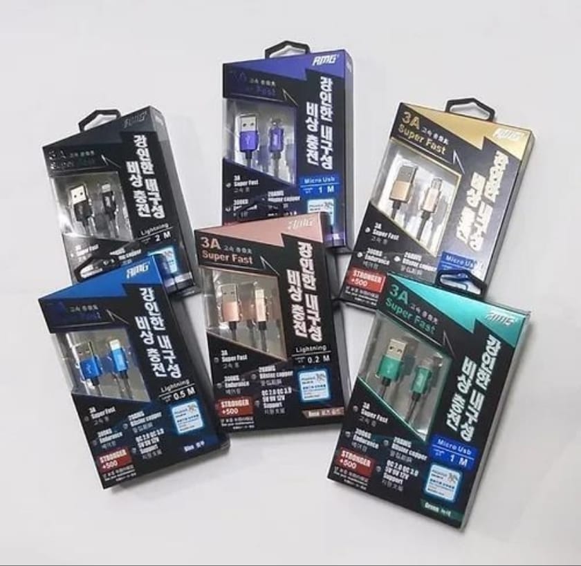 (Type-C)AMG 3A 快速充電數據線：多規格可選，堅固耐用，應急充電