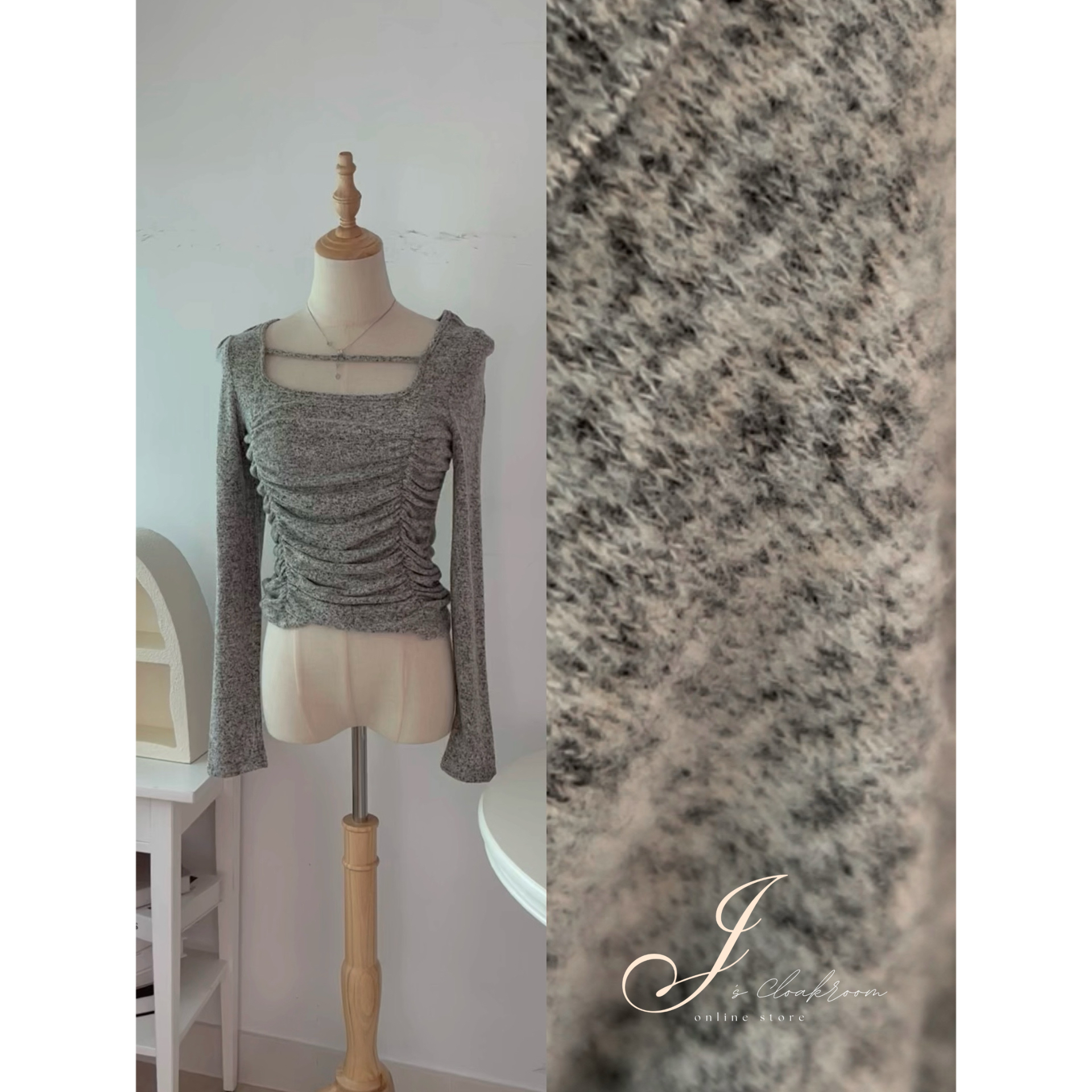 超軟綿綿皺皺褶上衣(KR)