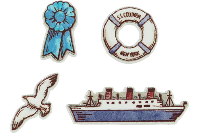 【預訂】DisneySea 25th Jubilee Locket - Sparkling pieces (American Waterfront)