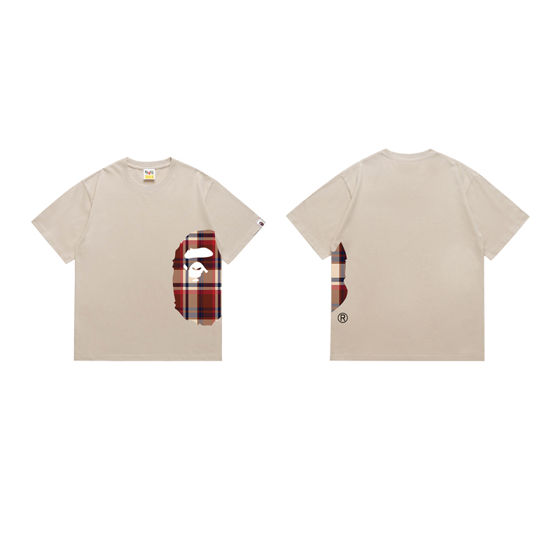 Bape Check Big Ape Head Tee