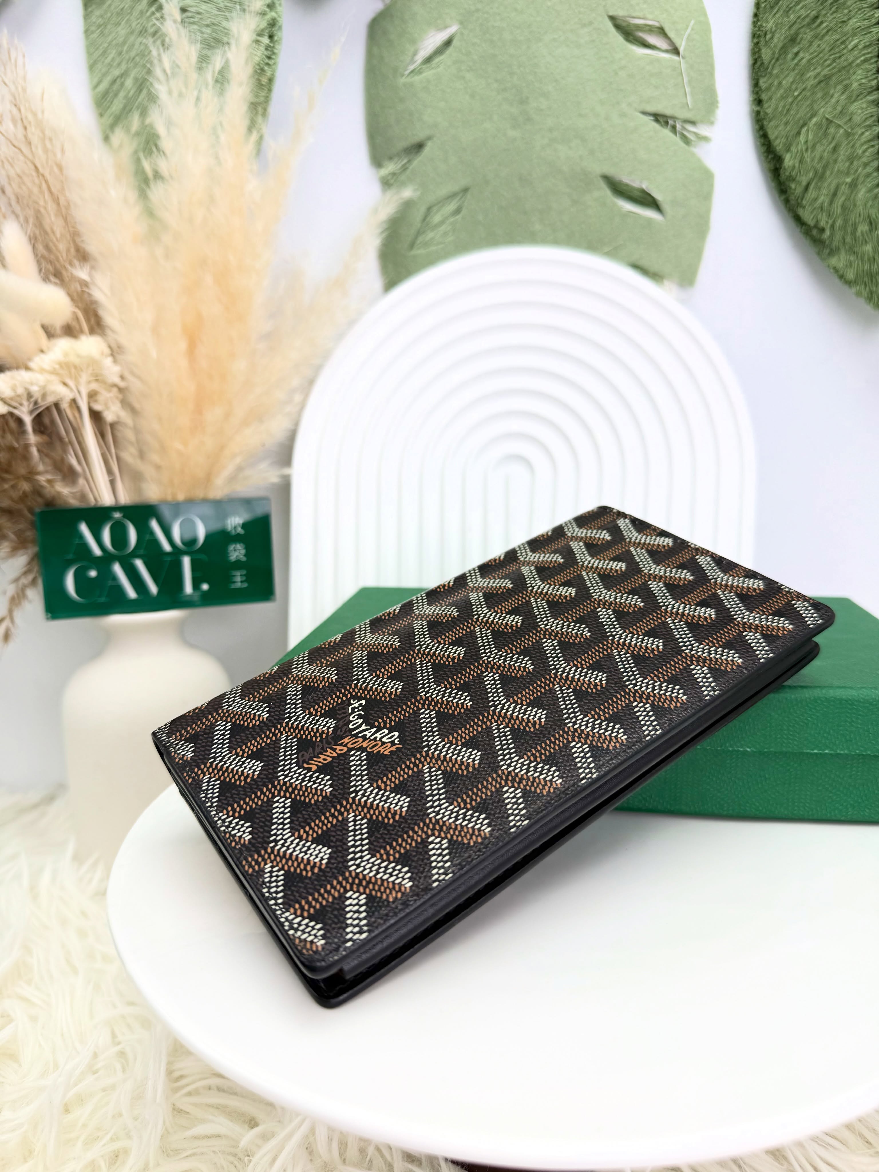 Goyard👜PRE OWNED🛍️ 黑色老花長銀包🖤有盒