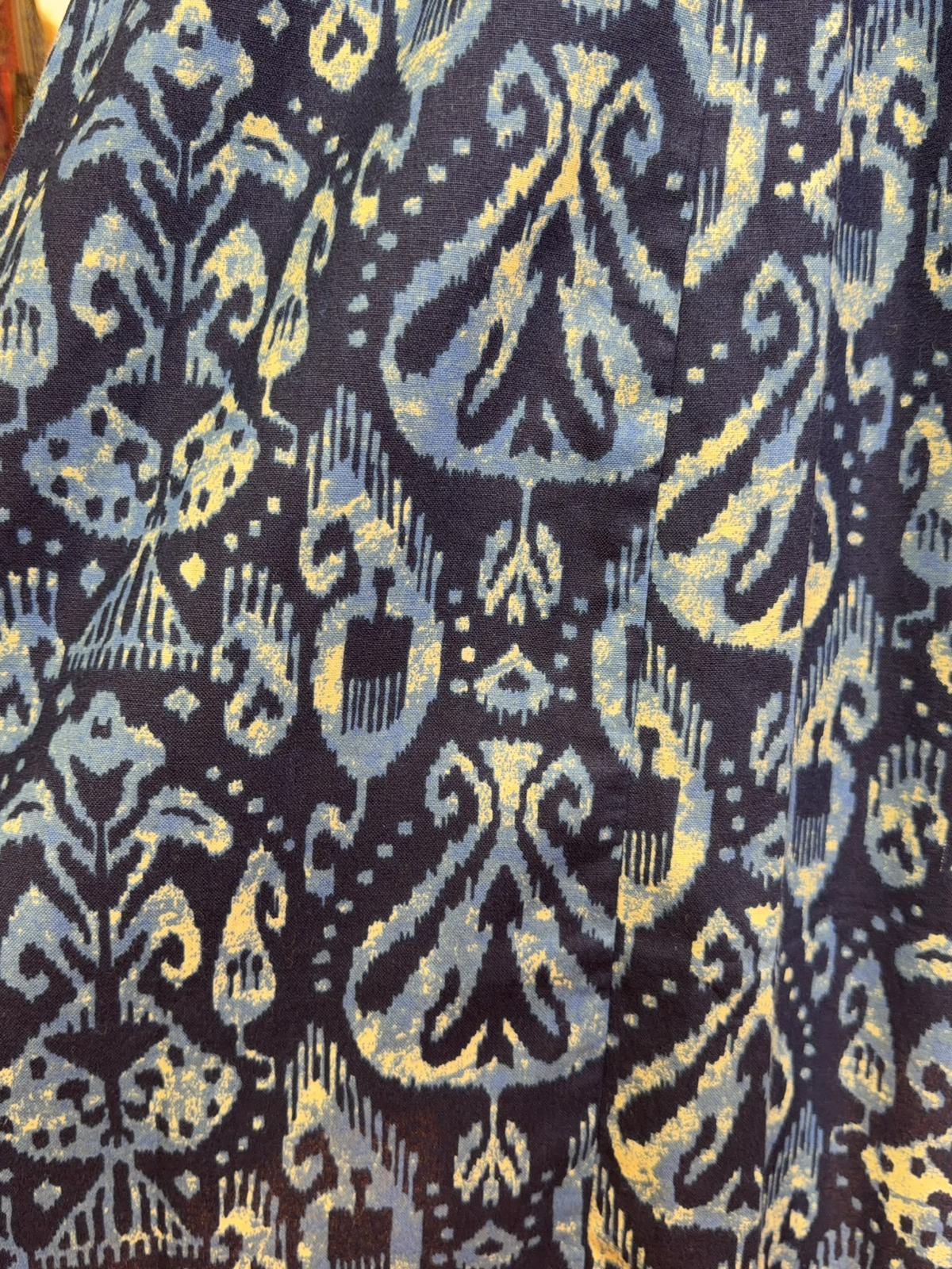 2178 Navy Blue V-Neck Totem Sleeveless OP 40"