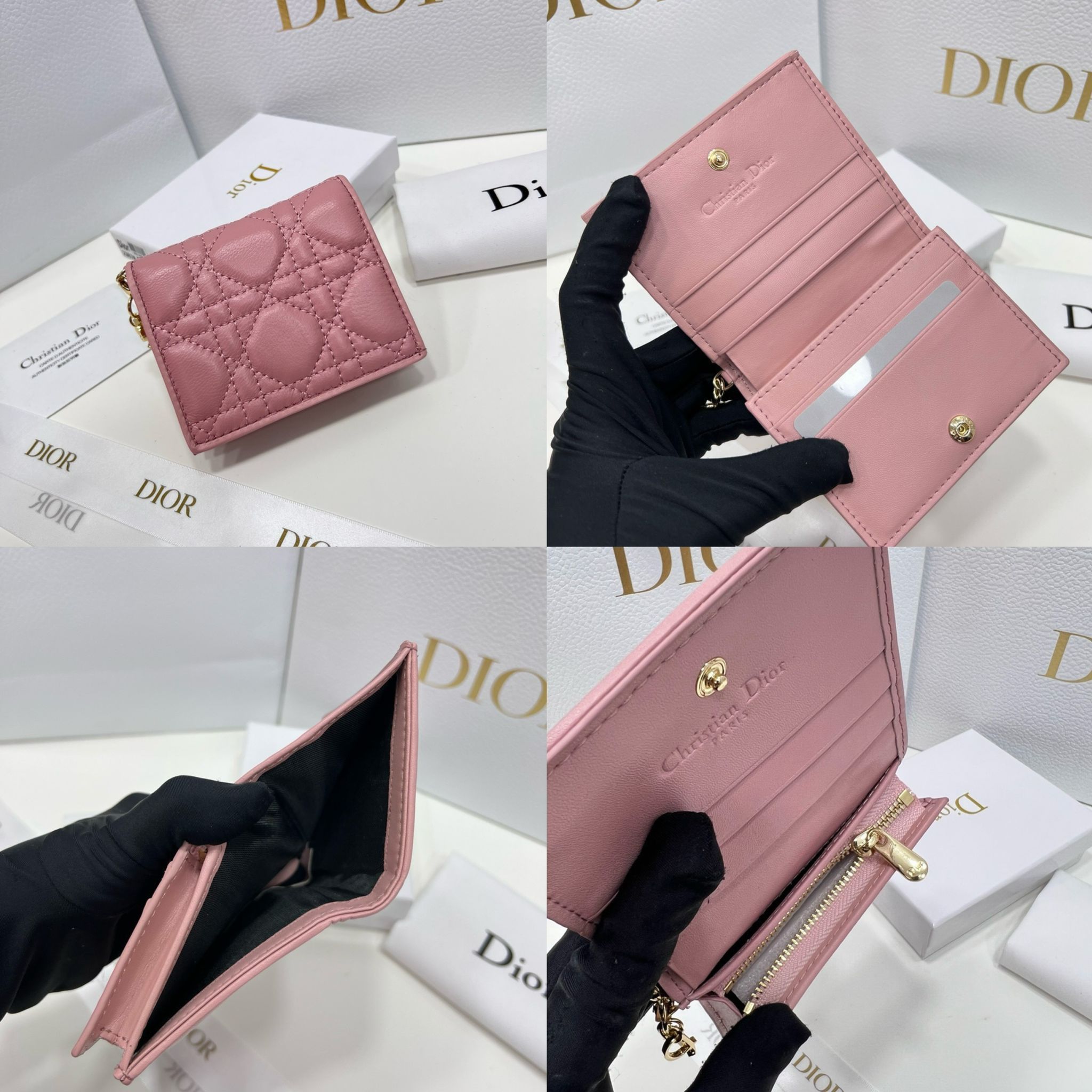 $178隻。(3色選擇)D*ior lady多功能銀包