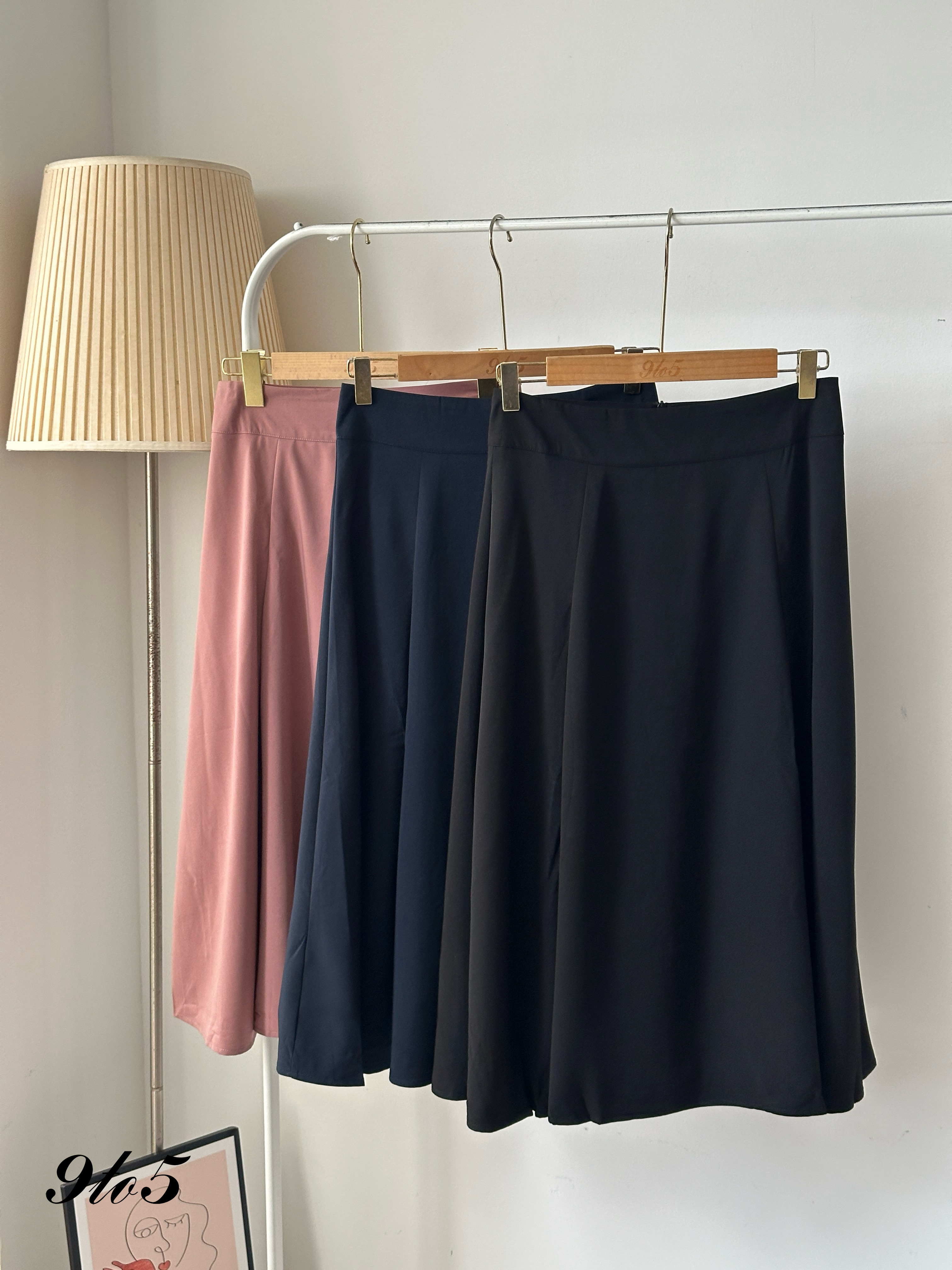 S1794 A Line Long Skirt - 3 Colors