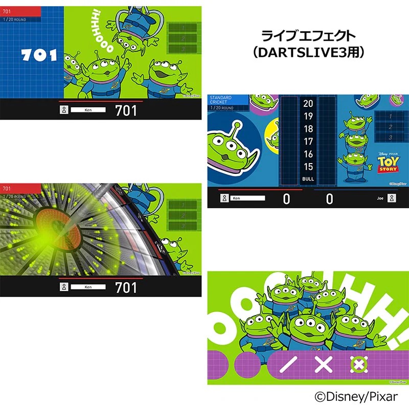 Disney Pixar Collection ＜トイ・ストーリー＞ TOY STORY 三眼仔主題飛鏢套裝 ”BRASSDARTS SET” 2BA