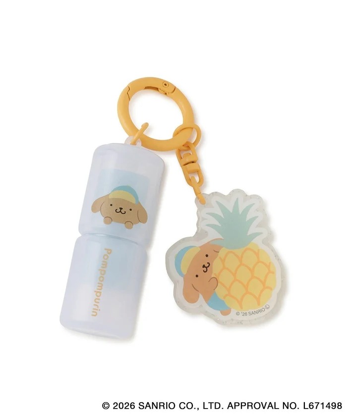 🎀【預訂】ROPE' PICNIC x Sanrio 曬黑造型潤唇膏，附鏡子掛件 - Pompompurin