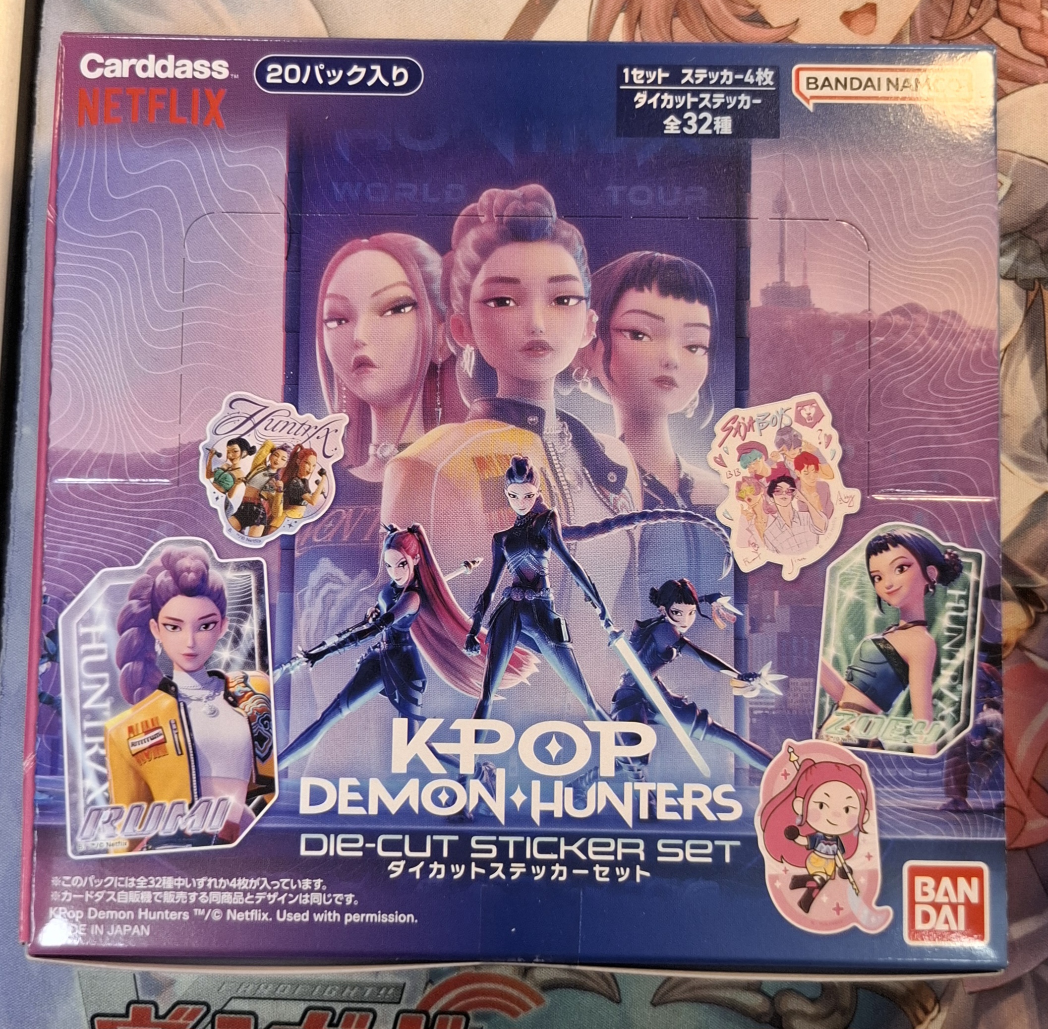 BANDAI Carddass Netflix K-Pop 獵魔女團 Die-cut貼紙組 原盒