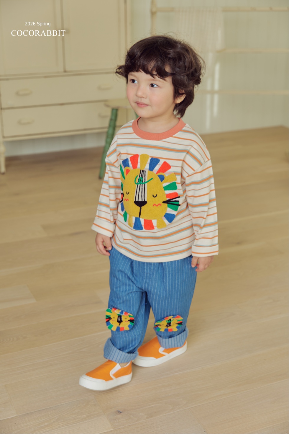 橫間獅子 Top / 獅子牛仔褲