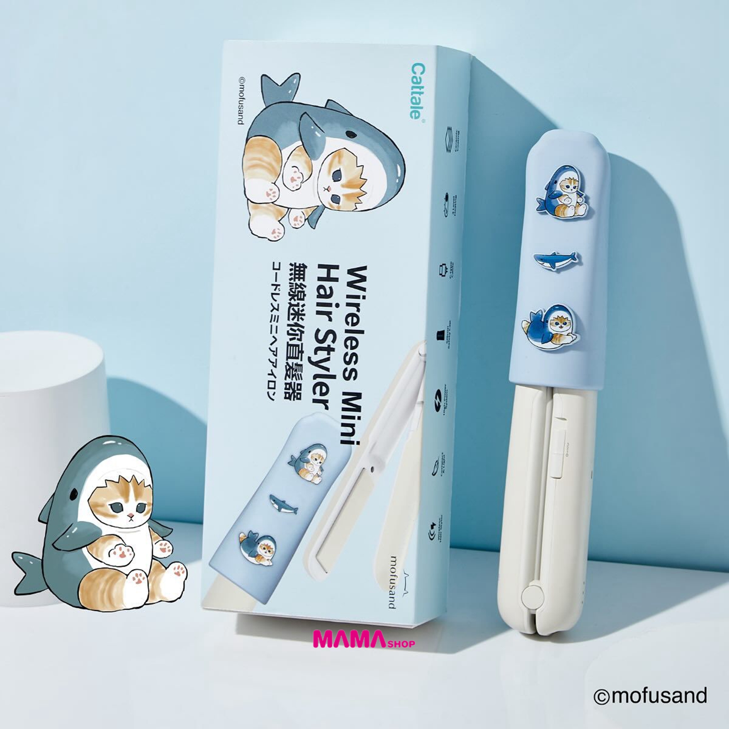 Mofusand 無線迷你直髮夾