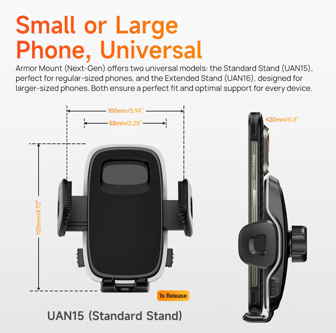 Ulefone Armor Mount Next-Gen Versatile Phone Holder 吸盤式車用手機支架 二代