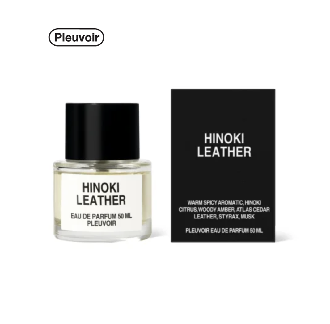 PLEUVOIR Hinoki Leather 扁柏木質香香水 (2 Sizes)