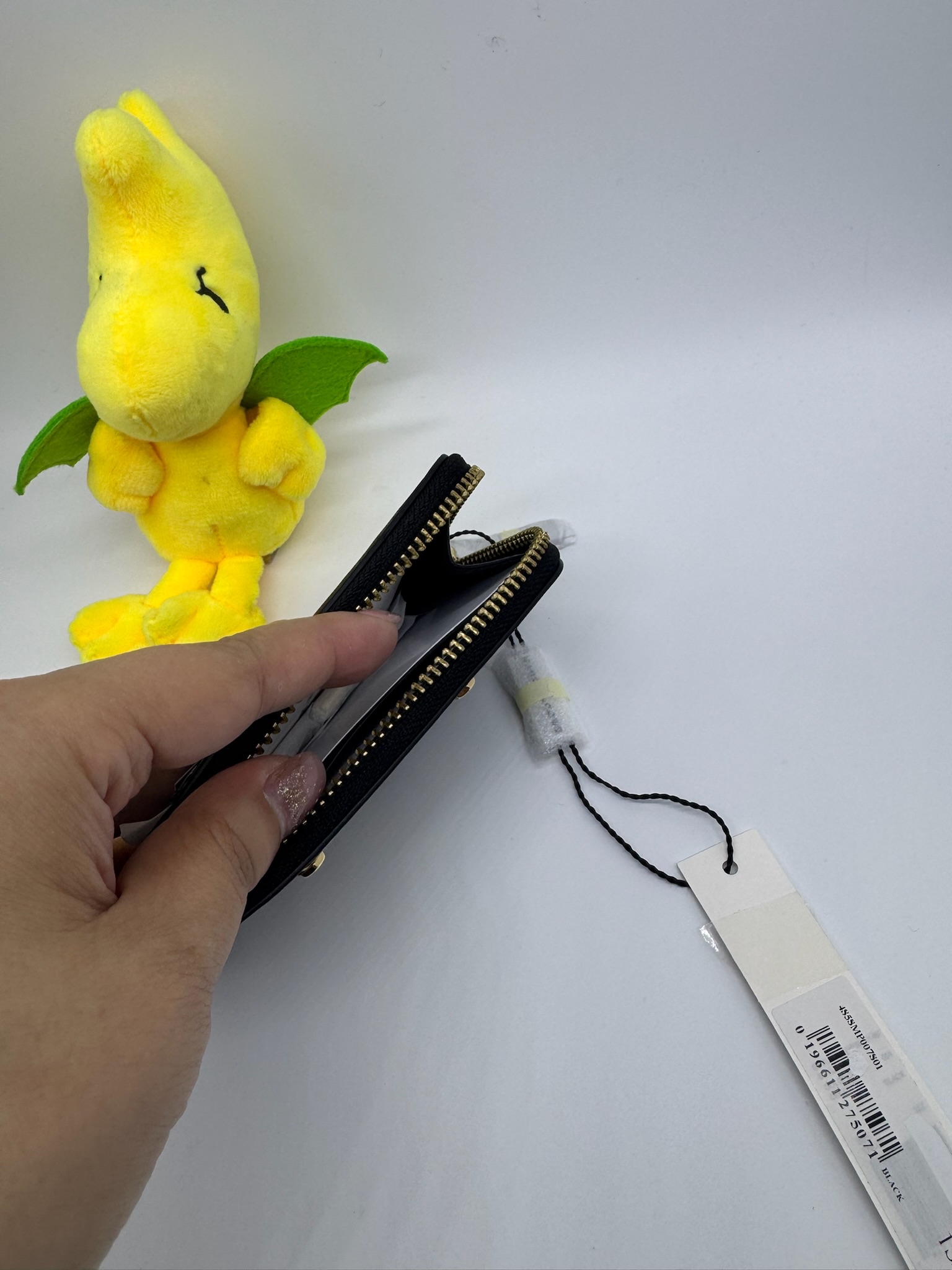 🇺🇸🇨🇦✈️黑色真皮型格風Marc Jacobs 拉鍊卡包現貨😎😎