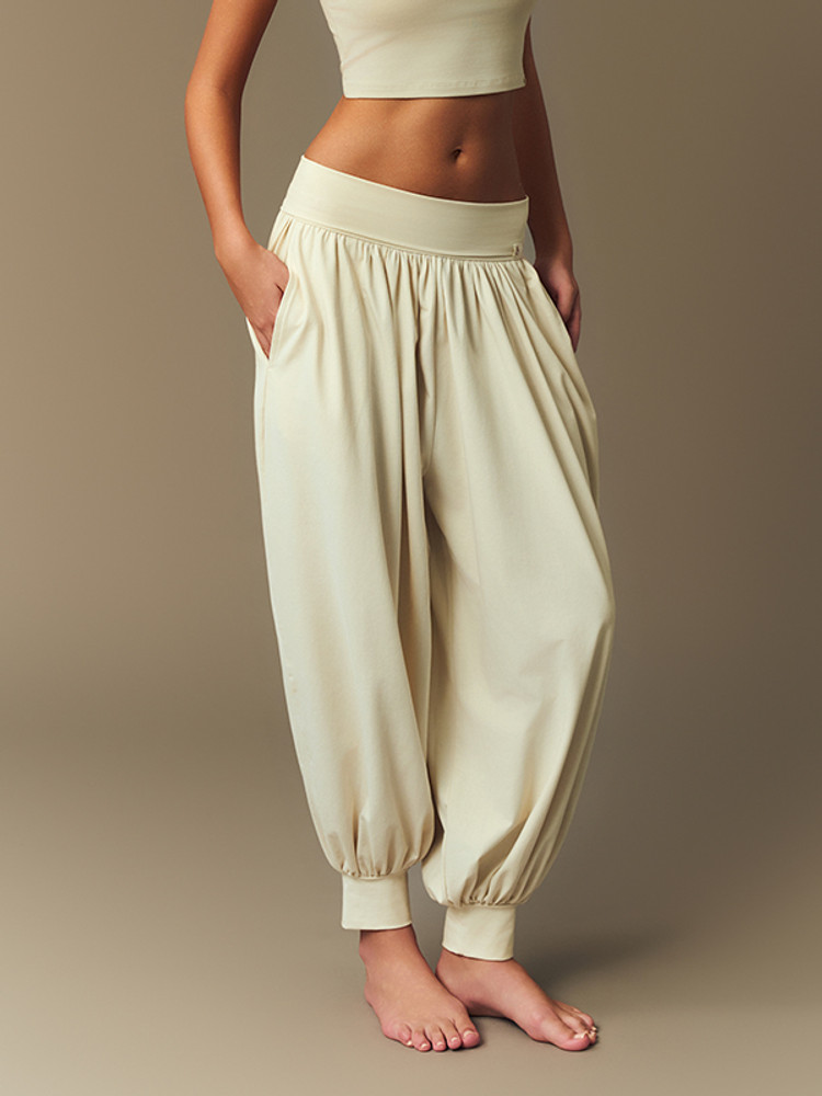 【慵懶感寬鬆燈籠Yoga Pants】預購_Soft Flow Pants by Grandeline